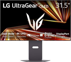 LG 32GX870A-B UltraGear 32″ OLED 4K Dual-Mode Gaming Monitor
